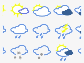 Weather Cliparts - Transparent Weather Symbols
