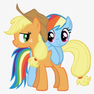 Applejack Rainbow Dash Rarity Pinkie Pie Twilight Sparkle - Applejack And Rainbow Dash