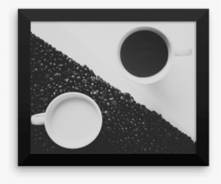 Black & White Coffee Cup Poster