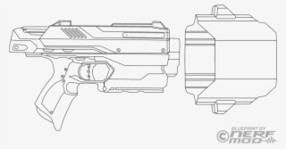 Nerf Gun Coloring Templates 92276 - Trigger