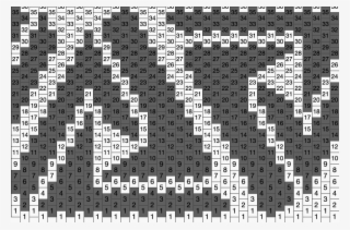 Triangle Pattern Kandi Pattern - Monochrome