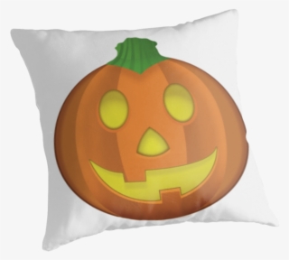 "pumpkin Emoji " Throw Pillows - Cushion