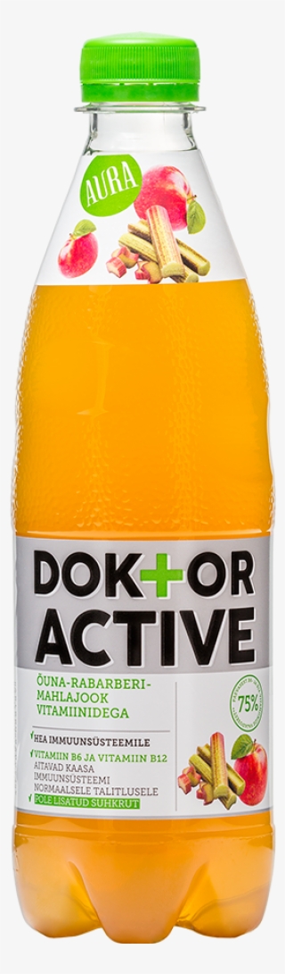 Dr Active Apple & Rhubarb Juice Drink With Vitamins - Orange Drink
