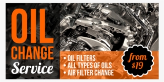 Oil Change Vinyl Banner With Services List And $19 - Poster