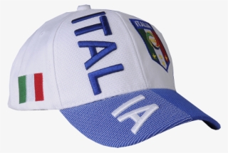 White Italia 3d Embroidery Hat - Baseball Cap