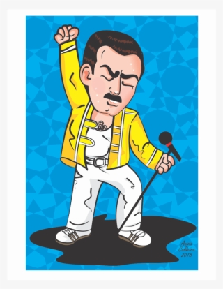 Quadro Freddie Mercury - Cartoon