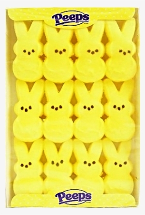 Peeps Yellow Marshmallow Bunnies 12 Pack For Fresh