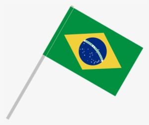 Brazil Flag Png Image - Brazil Flag With Pole
