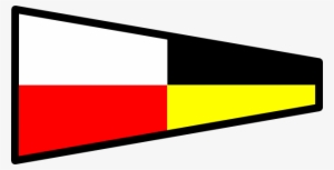 Free Vector International Maritime Signal Flag 9 Clip - Clip Art