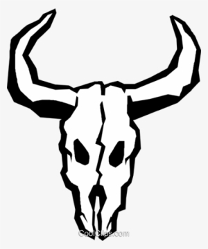 Cow Skulls Royalty Free Vector Clip Art Illustration - Cow Skulls
