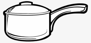 28 Collection Of Cooking Pot Clipart Outline - Kitchen Utensils Clipart Black And White