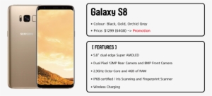 Galaxy S8 1 - Samsung Galaxy S8 Sm-g950f Smartphone - 64gb (maple