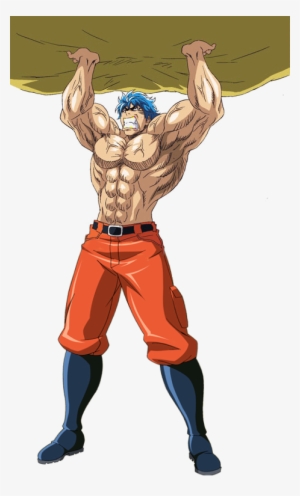 Toriko Holding Rock - Holding A Giant Rock