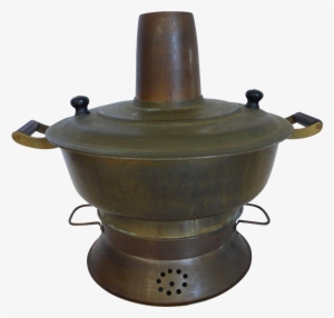 Antique Chinese Brass Hot Pot Cooking Pot - Hot Pot