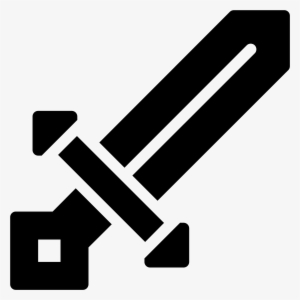 Minecraft Sword Filled Icon - Vector Vs Raster Infographic