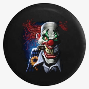 Joker Clown With Cigar And Evil Grin Jeep Camper Spare - Joker Clown