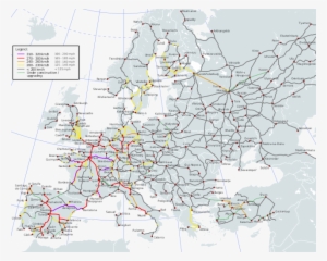 High-speed Lines In Europe, - Europe High Speed Rail Map