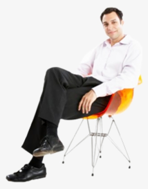 Sitting Man Png Free Download - Sitting In Chair Png