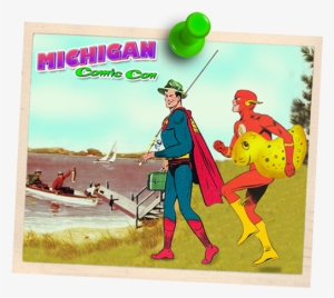 Mcc17 Pushpin Postcard - Comic Book Convention