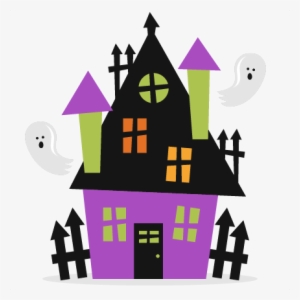Halloween Haunted House Svg Scrapbook Cut File Cute - Halloween House Clipart