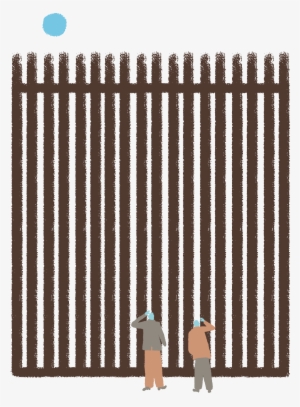 An Illustration Of The Two Commissioners In Front Of - White And Green Stripes Shower Curtain