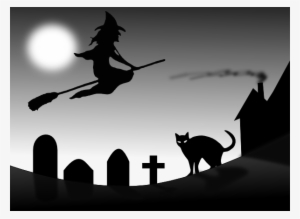 Halloween Cats And Witches Cliparts