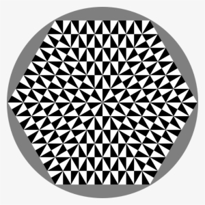 Optical Illusion Squares In A Circle