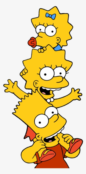The Simpsons Clip Art - Bart Lisa And Maggie Simpson