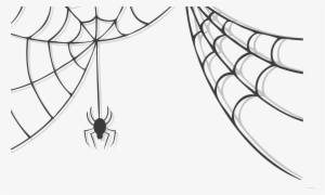 Cobwebs Transparent Spooky - Halloween Spider Web Clipart