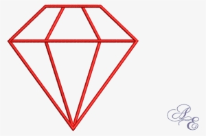 Diamond Outline - Diamond Lineart