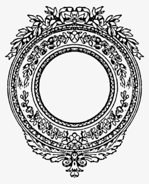 Jpeg Download - Art Nouveau Frame Round