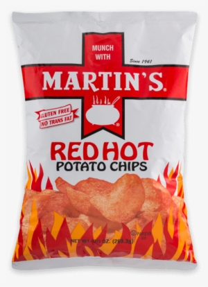 Martin's Red Hot Potato Chips - Martin's Red Hot Potato Chips - 9.5 Oz Bag