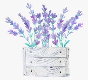 Wood Flower Bed Transparent Decorative Material - Lavender