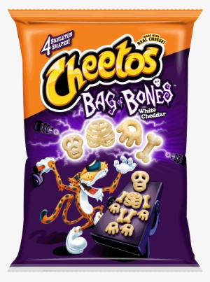 Cheetos Bag Png Homemade Halloween Glow In The Dark - Cheetos Bag Of Bones