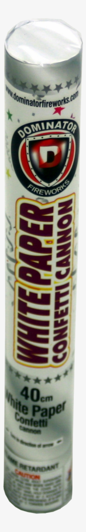 40 Cm White Paper Confetti Cannon $6 - Irn-bru