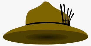 Clothing Brown Scout Hat Svg Clip Arts 600 X 303 Px