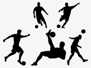 Football, Silhouette, Play, Sport - Vektor Orang Main Bola