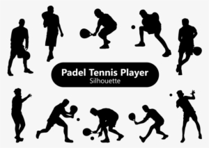 Padel Tennis Player Silhouette - Padel