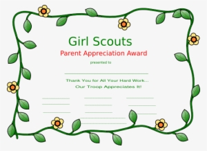 Small - Girl Scouts Of The Philippines Certificate