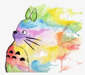 Totoro, Anime, And Art Image - Totoro Watercolor Painting