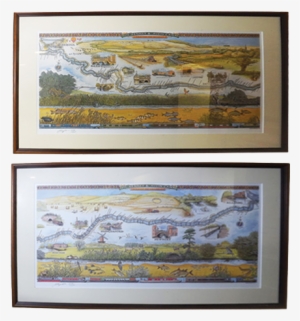 Pair Of Framed Canal Prints - Printing