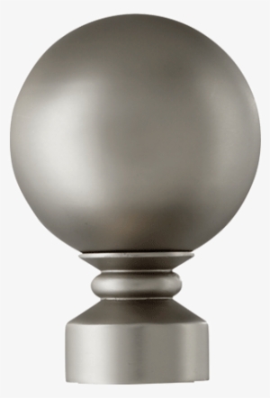 Ball Finial Metal Hardware Set With 4 Foot Pole In - Sphere