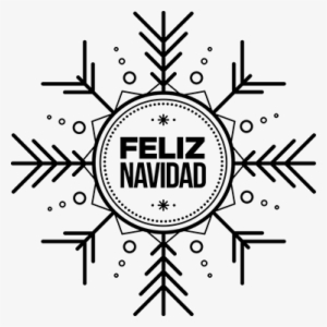 Vinilo Copo De Nieve Feliz Navidad - Snowflake Clipart Black And White