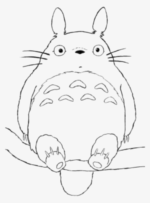 Totoro Lineart By Fur4lol D66uavu - Totoro Coloring Pages