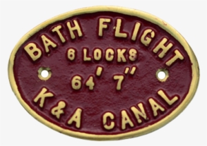 Bath Flight Brass Plaque - Badge