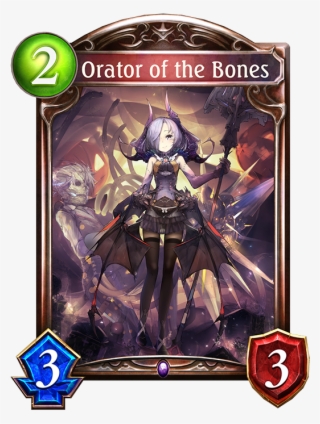 Unevolved Orator Of The Bones Evolved Orator Of The - Shadowverse Fate Tie In Cards
