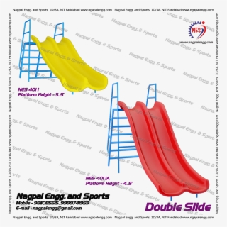 Nes 4011 Frp Double Slide - Playground