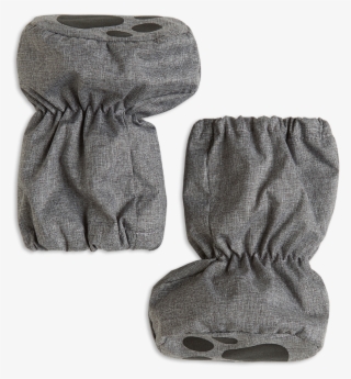 Lined Footies With Print Grey - Suede