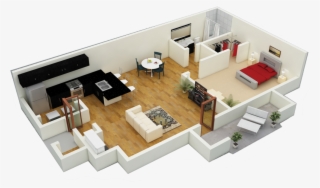 One Bedroom - Floor Plan