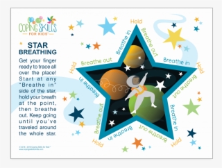 Playful Deep Breathing Star Poster - Girl Scout Cookie Incentives 2013